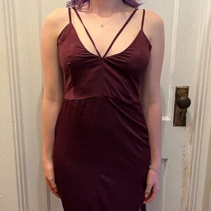 ONE X ONE Teaspoon Purple Spaghetti Strap Midi Dress   Women's Size Small